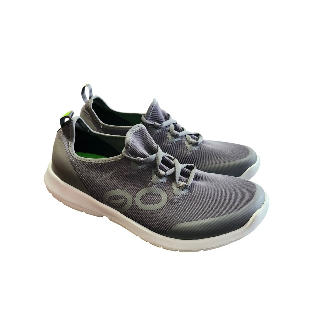 Oofos OOmg Sport Low Shoe Mens Size 9 Gray Recovery Walking Sneaker Comfort